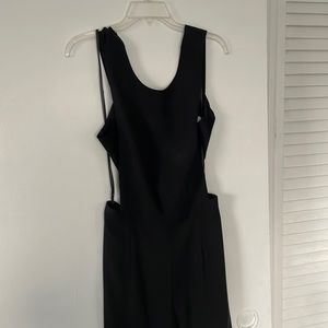 Black BCBG Maxazria backless jumpsuit